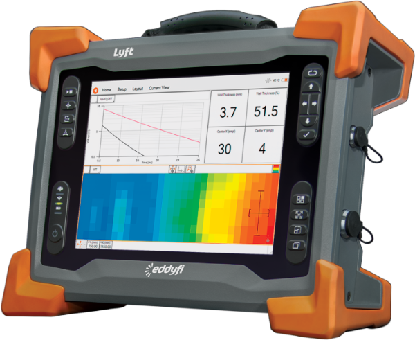 Импульсный вихретоковый дефектоскоп Eddyfi Lyft - работа в режиме сетки без динамического сканирования