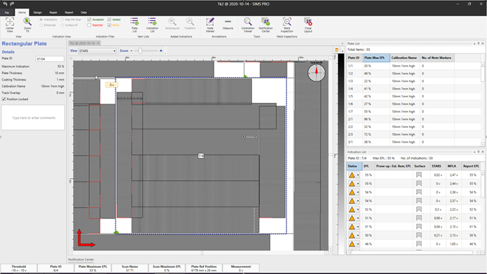 Программное обеспечение SIMS™ PRO для анализа данных и составления отчетов Floormap®