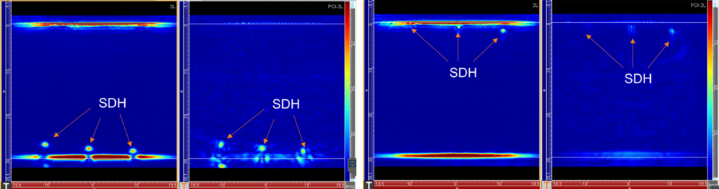 Три SDH вблизи задней стенки: TFM и PCI