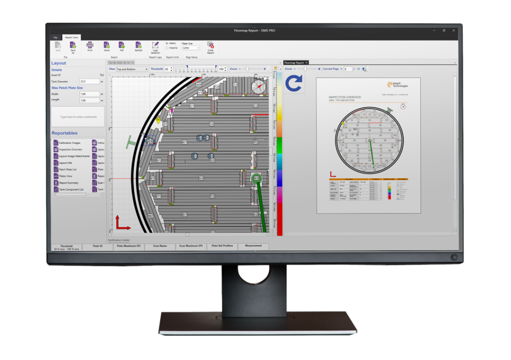 Программное обеспечение для составления отчетов об инспекциях резервуаров